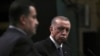FILE - Turkey's President Recep Tayyip Erdogan, right, and Iraq's Prime Minister Mohammed Shia al-Sudani speak to the media after their talks, in Ankara, Turkey, March 21, 2023. Erdogan was set to make his first official visit to Iraq in more than a decade on April 22, 2024. 