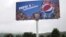 A Pepsi advertisement in Naypyitaw, Burma, August 11, 2012