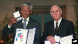  F.W. de Klerk e Nelson Mandela, 1993. 