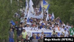 Peace march from Nerzuk to Srebrenica to commemorate the genocide