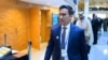 FILE - Bank of Thailand Governor Sethaput Suthiwartnarueput arrives for the International Monetary and Financial Committee plenary during the International Monetary Fund/World Bank Annual Meetings in Washington on October 25, 2024.