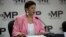 FILE - Guatemala's Attorney General Thelma Aldana speaks during a joint news conference with the commissioner of the United Nations International Commission Against Impunity, CICIG, in Guatemala City, April 19, 2018.