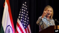 인도를 방문한 힐러리 클린턴(Hilary Clinton) 미 국무장관