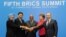 2013年3月，印度、中国、俄罗斯、巴西和南非在南非举行金砖五国峰会。（资料照片）