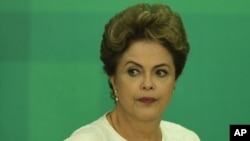 Le présidente du Brésil, Dilma Rousseff. (AP Photo/Eraldo Peres)