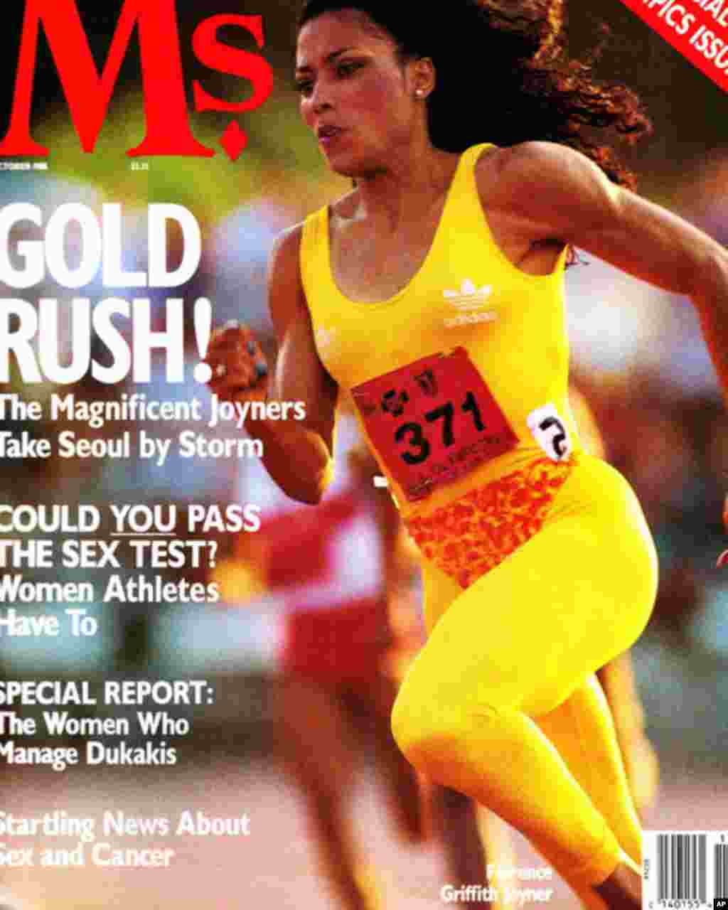 October 1988. This issue, which was published in connection with the Olympic Games highlighted the increasingly prominent role of women in sports. (Courtesy of Ms. Magazine)