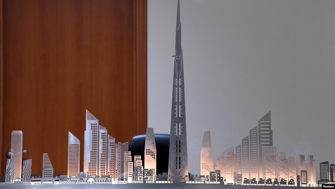 Rencana pembangunan menara Jeddah dan pusat perbelanjaan di kantor Jeddah Economic Company (foto: ilustrasi). 