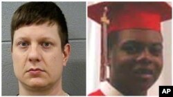 Le policier Jason Van Dyke, à gauche, et l'adolescent noir Laquan McDonald.