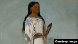 Portait of Seet-sé-be-a (Midday Sun), a Hidatsa girl by George Catlin, 1832. ( Photo: Courtesy Smithsonian American Art Museum)