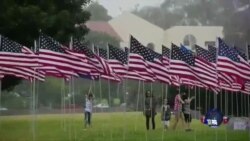 沛普丹大学旗海飘扬纪念9-11