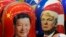 ARCHIVO - Muñecas rusas Matryochka con las efigies de los presidentes Xi Jinping, de China, y Donald Trump, de EEUU, en una tienda de suvenires en San Petersburgo, Rusia, el 21 de noviembre de 2024.