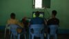 Former Al-Shabab members watch a football match at a rehabilitation center for former militants in Baidoa, Somalia, Sept. 17, 2016. (Photo: J. Patinkin/VOA)