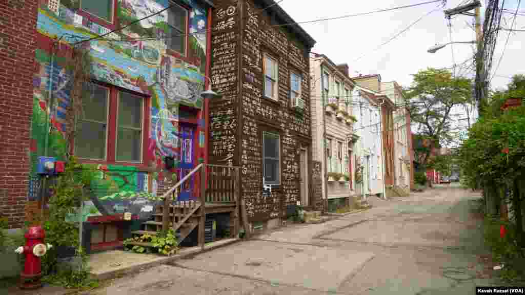 The row houses of City of Asylum Pittsburgh