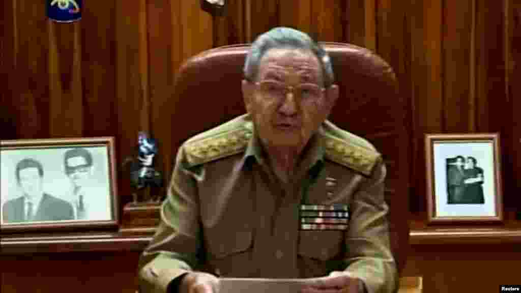 Le président Raul Castro de Cuba a fait appel au public. Après quelques mois de négociations secrètes à établir des relations des deux pays.