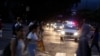 People cross a street during a blackout in Caracas, Venezuela, July 22, 2019. 