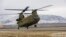 A U.S. CH-47F Chinook helicopter lands on the flight line after a maintenance test flight at Camp Marmal, in Mazar-e Sharif province, Afghanistan in this February 9, 2012 photo by the U.S. Army. 