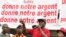 Pascal Affi N'Guessan, dirigeant du Front populaire ivoirien, parle pendant une manifestation à Abidjan, le 17 juin 2017.