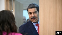 El presidente de Venezuela, Nicolás Maduro, antes de una reunión al margen de la cumbre de los BRICS ,en Kazán, el 23 de octubre de 2024. 