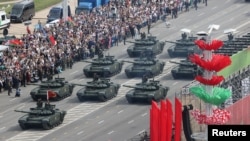 Військовий парад на честь Дня незалежності Білорусі, Мінськ, 3 липня 2024 року. BelTA/Handout via REUTERS