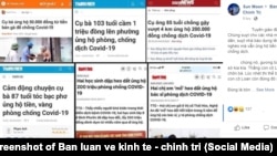 ảnh chụp màn hình một bài đăng trên diễn đàn Bàn luận về kinh tế - chính trị, 7/4/2020