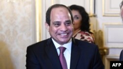 Le président égyptien Abdel Fattah al-Sisi,Paris, 25 octobre 2017.