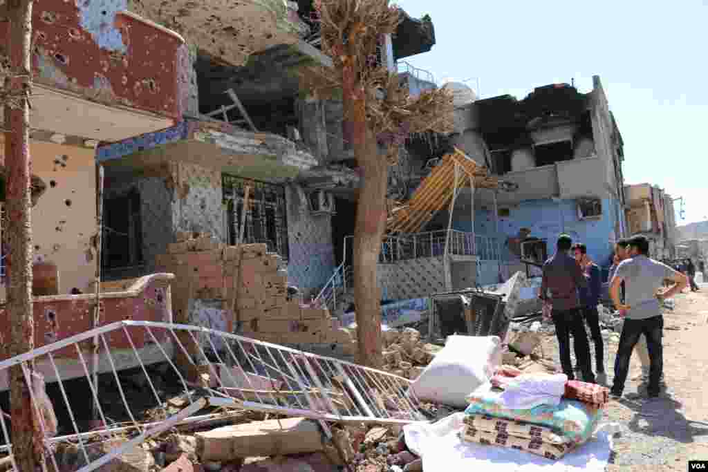 Jazeera City in Kurdsih Region in South east of Turkey under Turkish security forces attack 