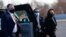 U.S. Vice President Kamala Harris arrives at Tweed-New Haven Airport, Connecticut, March 26, 2021.