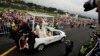 Pope Continues Colombian Tour in Rain-soaked Medellin