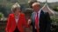အမေရိကန်သမ္မတ Donald Trump နဲ့ ဝန်ကြီးချုပ် Theresa May (ဂျူလိုင်၊ ၁၃၊ ၂၀၁၈)