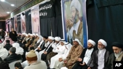 Les funérailles de Sheikh Nimr al-Nimr al-Awamiya, en Arabie Saoudite.