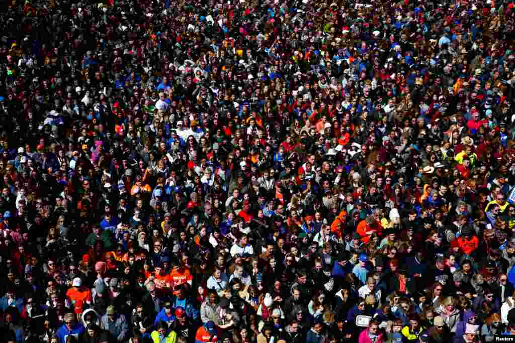 Des manifestants lors&nbsp;du rassemblement &quot;March for Our Lives&quot;, à Washington, le 24 mars 2018.&nbsp;