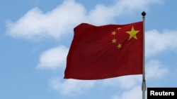 A Chinese national flag.