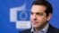 Greece's Prime Minister Alexis Tsipras addresses the media at the European Commission headquarters in Brussels, March 13, 2015. 