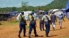 Zimbabwean police on patrol at the Chingwizi transit camp for over 20,000 people displaced as a result of the flooded Tokwe-Mukorsi Dam. (File Photo: Human Rights Watch)