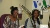 VOA Swahili journalists Esther Githui-Ewart and Mkamiti Kibayasi.