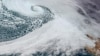 A low-pressure storm system known as a "bomb cyclone" forms off the coast of the U.S. Pacific Northwest and western Canada in a composite satellite image November 19, 2024. (CIRA/NOAA/Handout via REUTERS)