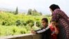 Mother-of-four Sobhiyeh and some of her family. (J. Owens for VOA)