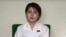 This undated screen grab taken on July 19, 2017, from video posted by www.uriminzokkiri.com shows North Korean defector Lim Ji-Hyun, who appeared in several South Korean TV shows featuring North Korean refugees after settling in Seoul in 2014, speaking on North Korean propaganda television at an unknown location in the North.
