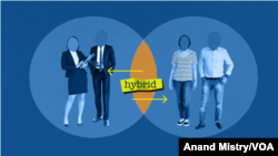 Hybrid Work - Remote Work Graphic