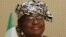 Nigerian Finance Minister Ngozi Okonjo-Iweala speaks during media briefing, Pretoria, South Africa, March 23, 2012 (file photo)