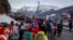 Manifestation contre le réchauffement climatique en marge du Forum économique mondial à Davos en Suisse, le 20 janvier 2020.