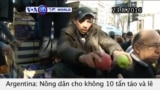 Nông dân Argentina cho không 10 tấn táo và lê (VOA60)