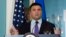 Ngoại trưởng Ukraine Pavlo Klimkin phát biểu tại Bộ Ngoại giao Mỹ ngày 16/11/2018.