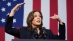 Ứng cử viên tổng thống của đảng Dân chủ, Phó Tổng thống Kamala Harris, phát biểu trong một sự kiện tại Đồn cứu hỏa phía Bắc của Redford Township ở Redford Township, Michigan, ngày 4/10/2024.