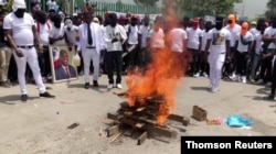 Haitian gang leader holds voodoo ritual for assassinated Haitian President Jovenel Moise in Port-Au-Prince, July 27, 2021.
