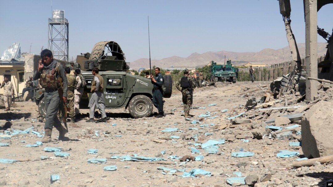 Quân Afghanistan triển khai tại nơi xảy ra vụ tấn công của Taliban vào đồn cảnh sát ở tỉnh Paktia, 18/6/2017