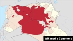 Područja pod kontrolom ISIS-a