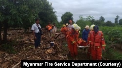 မန္တလေးတိုင်း ရမည်းသင်းမြို့နယ်ထဲ ရေကြီးလို့ လူသေဆုံးကြောင်း မီးသတ်တပ်ဖွဲ့ထုတ်ပြန်ခဲ့ (စက်တင်ဘာ ၁၂၊ ၂၀၂၄)