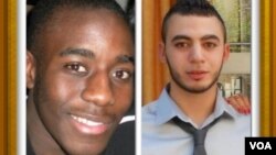 Kevin, un étudiant de 21 ans, et Sofiane, un éducateur de 22 ans, les deux jeunes lynchés à Grenoble en 2012.