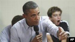 奥巴马总统周三在里士满一个市政式的会议上